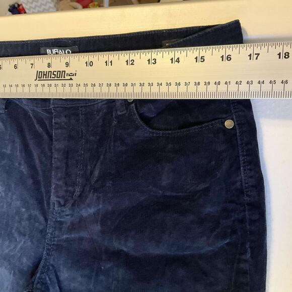 Buffalo David Bitton Women Pants 12/32 Navy Corduroy Supreme Button 32" Inseam - Picture 5 of 11